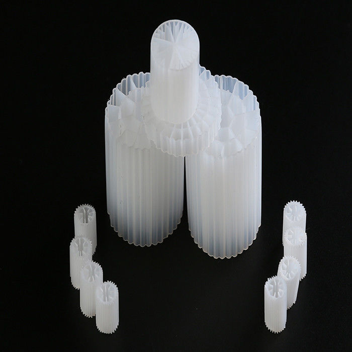 दीर्घायु MBBR फिल्टर मीडिया 4 छेद पर्यावरण के अनुकूल