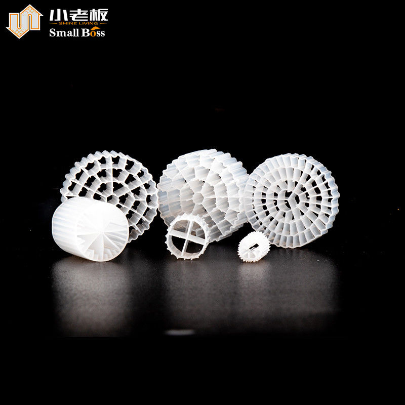 पीई38 एचडीपीई प्लास्टिक एमबीबीआर बायो फिल्टर मीडिया पानी उपचार के लिए