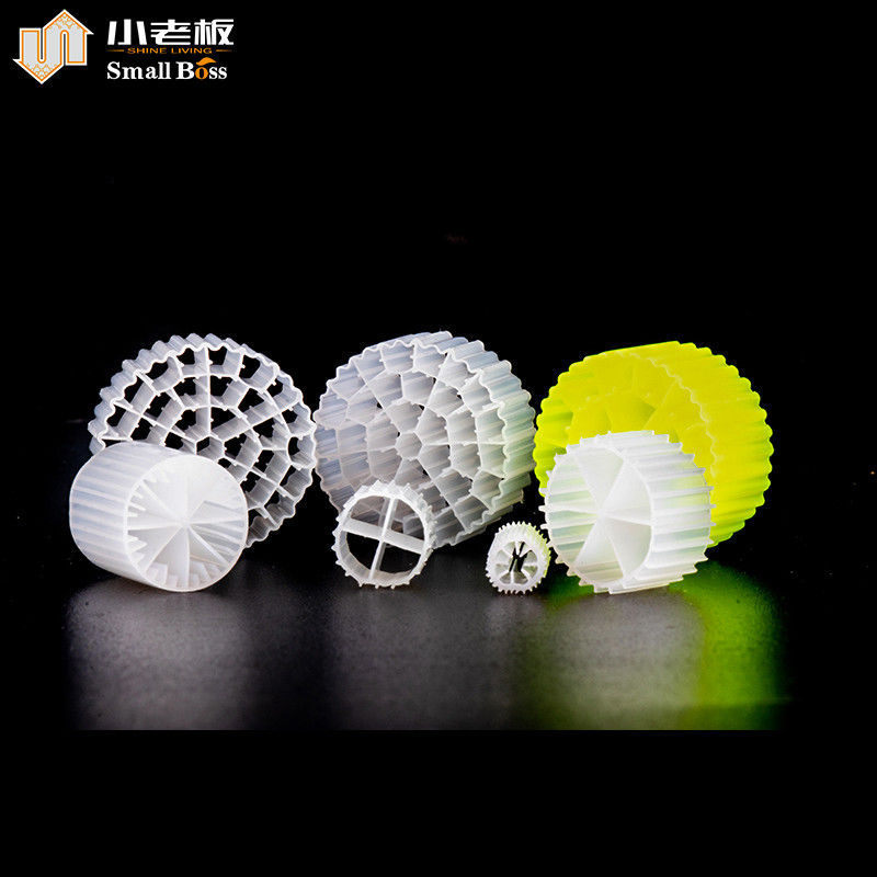 पीई38 एचडीपीई प्लास्टिक एमबीबीआर बायो फिल्टर मीडिया पानी उपचार के लिए