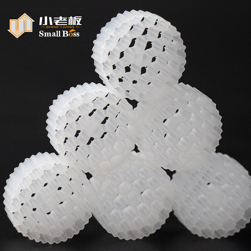 प्लास्टिक पीई38 सामग्री प्लास्टिक बायोफिल्टर मीडिया एमबीबीआर अपशिष्ट जल उपचार के लिए जैव वाहक