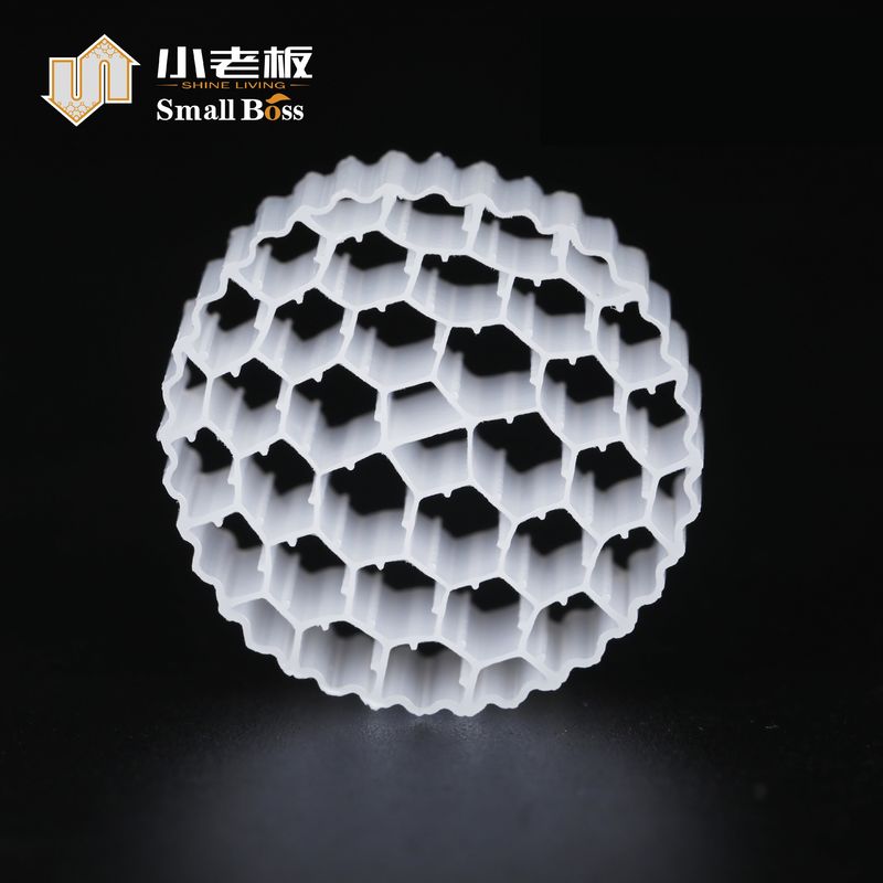 प्लास्टिक पीई38 सामग्री प्लास्टिक बायोफिल्टर मीडिया एमबीबीआर अपशिष्ट जल उपचार के लिए जैव वाहक