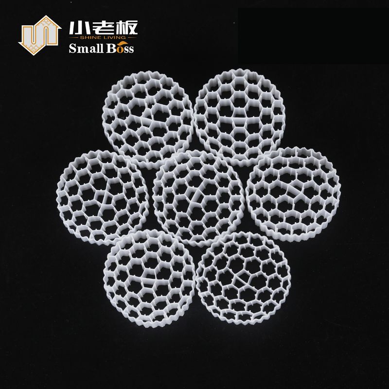 प्लास्टिक पीई38 सामग्री प्लास्टिक बायोफिल्टर मीडिया एमबीबीआर अपशिष्ट जल उपचार के लिए जैव वाहक