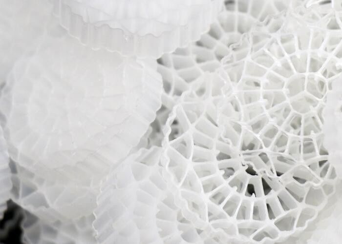 औद्योगिक जल उपचार बायोसेल फिल्टर मीडिया भूमि आधारित एमबीबीआर फ्लोटिंग वाहक