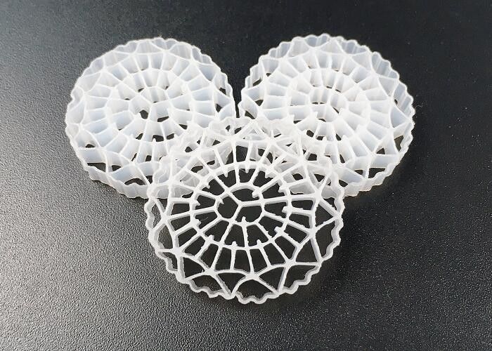 कैड बॉड रिमूवल एचडीपीई प्लास्टिक एमबीबीआर बायो फिल्टर मीडिया अपशिष्ट जल उपचार के लिए