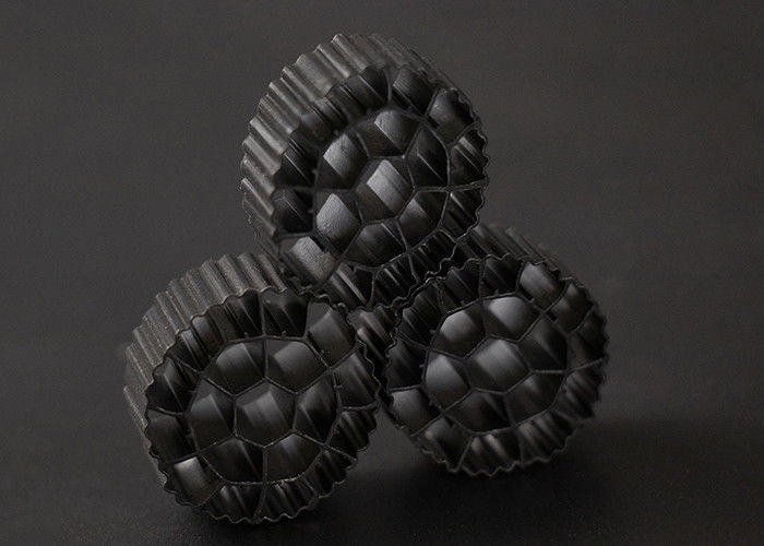 K3 प्लास्टिक फिल्टर मीडिया सफेद रंग और कुंवारी एचडीपीई सामग्री के साथ बायो मीडिया