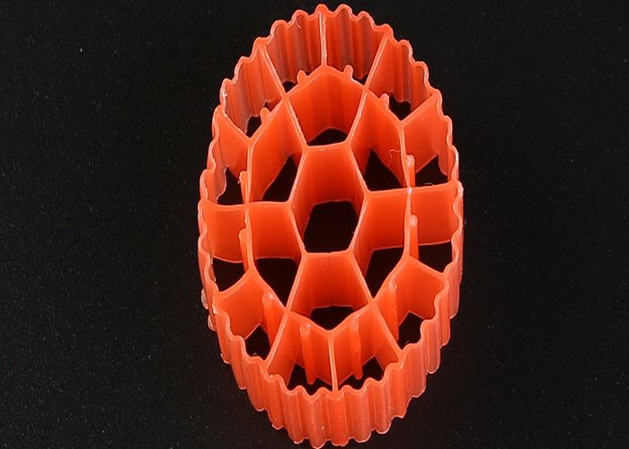 19 छेद K3 बायोसेल फिल्टर मीडिया के साथ कुंवारी एचडीपीई सामग्री और सफेद रंग