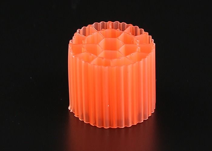 19 छेद K3 बायोसेल फिल्टर मीडिया के साथ कुंवारी एचडीपीई सामग्री और सफेद रंग