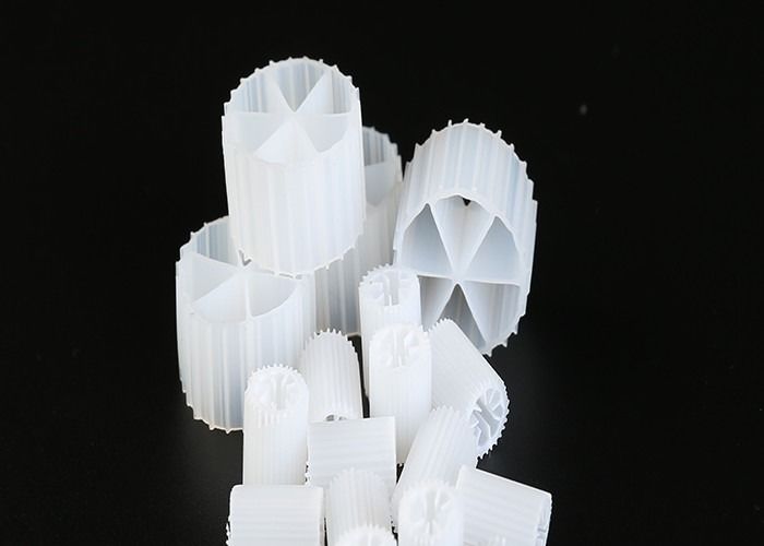 लंबे जीवन 19 छेद K1 फिल्टर मीडिया वर्जिन एचडीपीई सामग्री आरएएस और अपशिष्ट जल के लिए जैव गेंदों